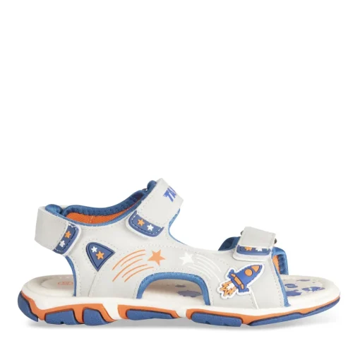 Sandales Sport GRIS Garçon Motif Espace Scratch