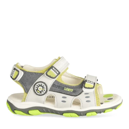 Sandales Sport GRIS Garçon Motif Multicolore Scratch