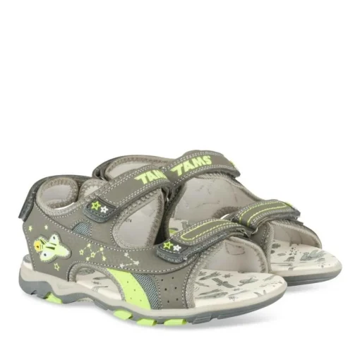 Sandales Sport GRIS Garçon Motif Multicolore Scratch