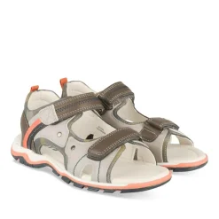 Sandales Sport GRIS Garçon Motif Multicolore Scratch