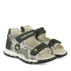 Sandales Sport GRIS Garçon Motif Multicolore Scratch