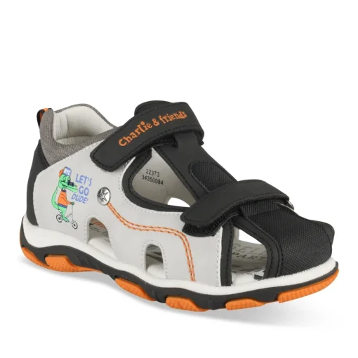 Sandales Sport GRIS Garçon Motif Animal Scratch