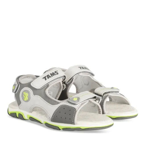 Sandales Sport GRIS Garçon Motif Dinosaure Scratch