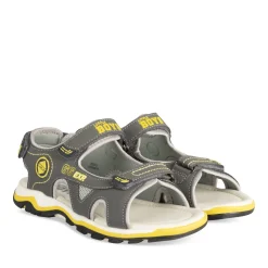 Sandales Sport GRIS Garçon Motif Multicolore Scratch