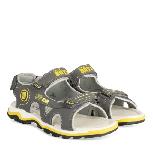 Sandales Sport GRIS Garçon Motif Multicolore Scratch