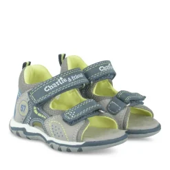 Sandales Sport GRIS Garçon Motif Uni Scratch