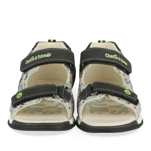 Sandales Sport GRIS Garçon Motif Multicolore Scratch