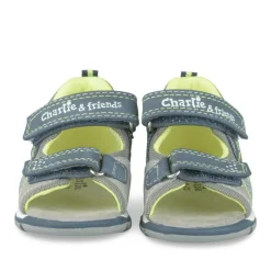 Sandales Sport GRIS Garçon Motif Uni Scratch
