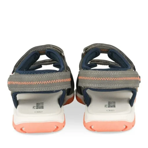 Sandales Sport GRIS Garçon Motif Multicolore Scratch