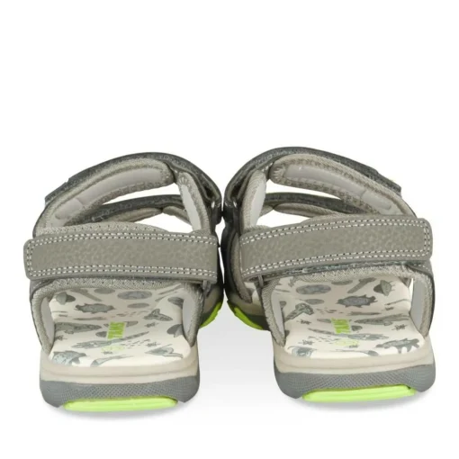 Sandales Sport GRIS Garçon Motif Multicolore Scratch