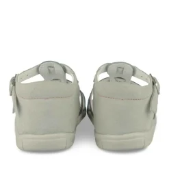 Sandales Sport GRIS Garçon CUIR Motif Uni Boucle