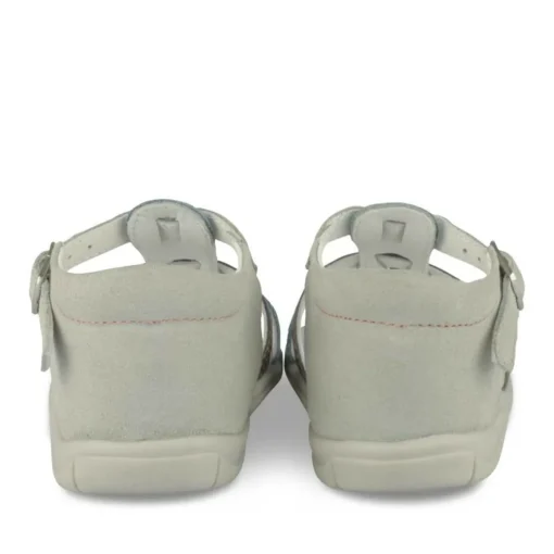 Sandales Sport GRIS Garçon CUIR Motif Uni Boucle