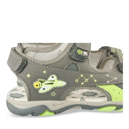 Sandales Sport GRIS Garçon Motif Multicolore Scratch