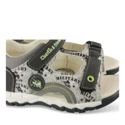 Sandales Sport GRIS Garçon Motif Multicolore Scratch