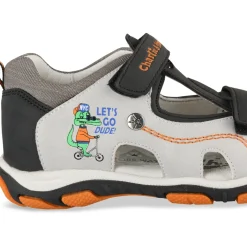 Sandales Sport GRIS Garçon Motif Animal Scratch