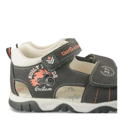 Sandales Sport GRIS Garçon Motif Multicolore Scratch