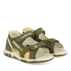 Sandales Sport KAKI Garçon Motif Multicolore Scratch