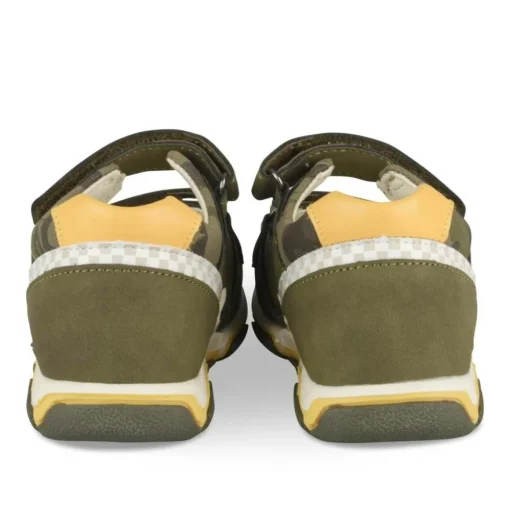 Sandales Sport KAKI Garçon Motif Multicolore Scratch