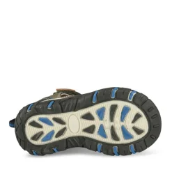Sandales Sport KAKI Garçon Motif Uni Scratch
