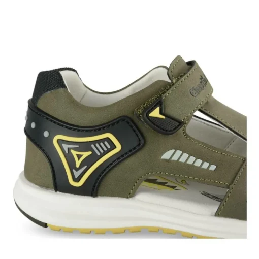 Sandales Sport KAKI Garçon Motif Multicolore Scratch