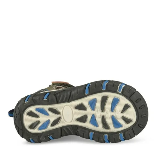 Sandales Sport KAKI Garçon Motif Uni Scratch