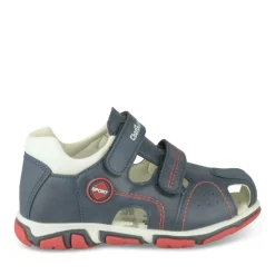 Sandales Sport MARINE Garçon Motif Uni Scratch