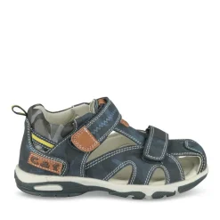 Sandales Sport MARINE Garçon Motif Uni Scratch