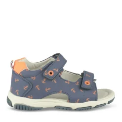Sandales Sport MARINE Garçon Motif Uni Scratch