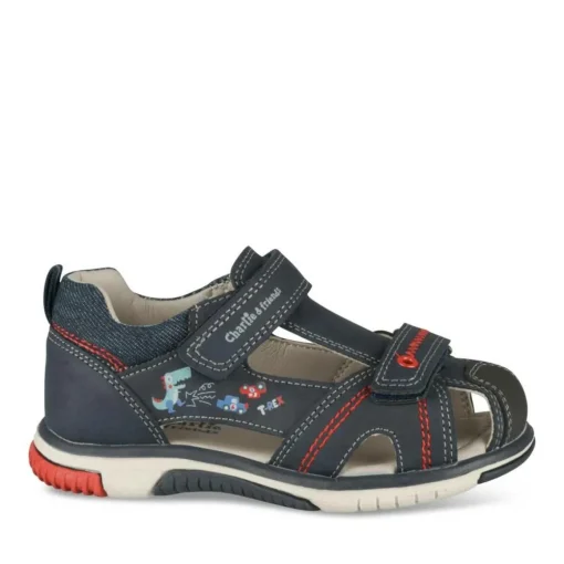 Sandales Sport MARINE Garçon Motif Multicolore Scratch