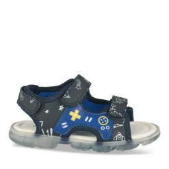 Sandales Sport MARINE Garçon Motif Multicolore Scratch
