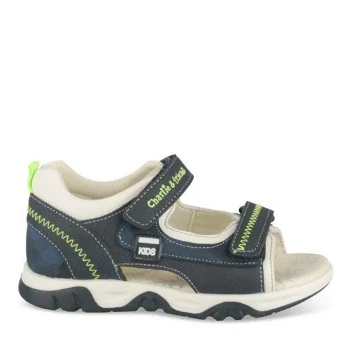 Sandales Sport MARINE Garçon Motif Multicolore Scratch