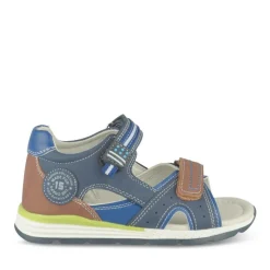 Sandales Sport MARINE Garçon Motif Uni Scratch