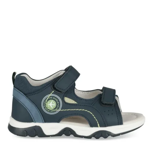 Sandales Sport MARINE Garçon Motif Uni Scratch