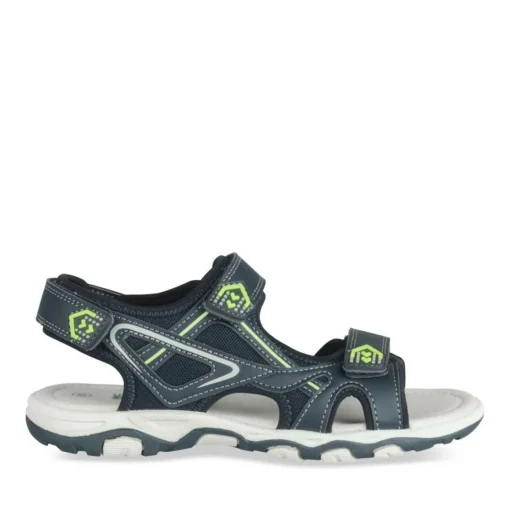 Sandales Sport MARINE Garçon Motif Uni Scratch