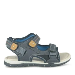 Sandales Sport MARINE Garçon Motif Uni Scratch