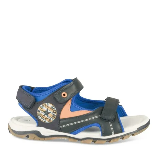 Sandales Sport MARINE Garçon Motif Multicolore Scratch