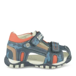 Sandales Sport MARINE Garçon Motif Uni Scratch