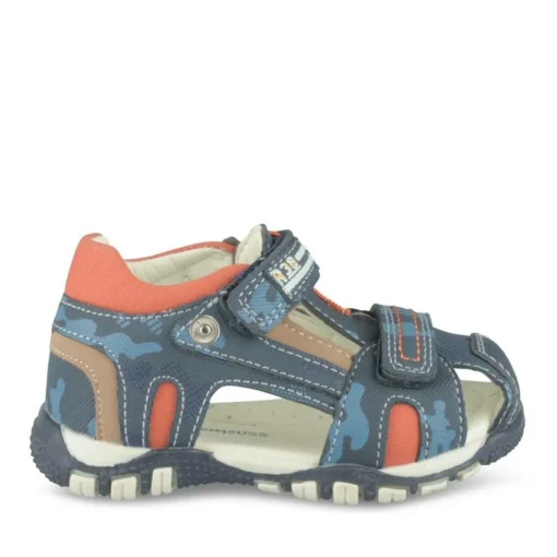 Sandales Sport MARINE Garçon Motif Uni Scratch