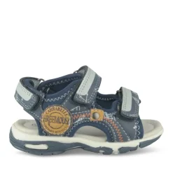 Sandales Sport MARINE Garçon Motif Uni Scratch