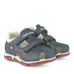Sandales Sport MARINE Garçon Motif Uni Scratch