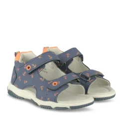 Sandales Sport MARINE Garçon Motif Uni Scratch