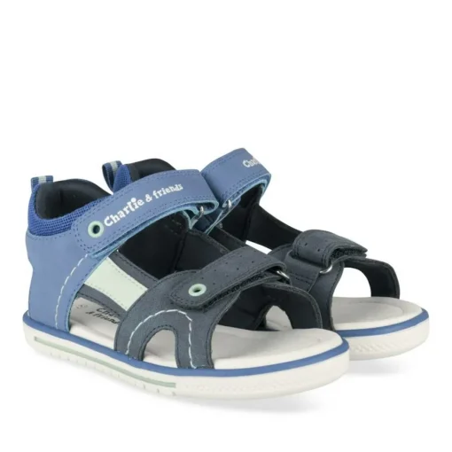 Sandales Sport MARINE Garçon Motif Multicolore Scratch