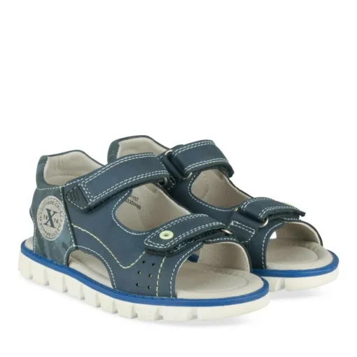Sandales Sport MARINE Garçon Motif Multicolore Scratch