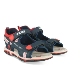 Sandales Sport MARINE Garçon Motif Multicolore Scratch