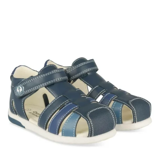 Sandales Sport MARINE Garçon Motif Multicolore Scratch