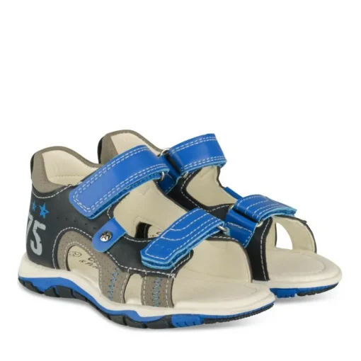 Sandales Sport MARINE Garçon Motif Multicolore Scratch