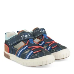 Sandales Sport MARINE Garçon Motif Multicolore Scratch