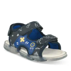 Sandales Sport MARINE Garçon Motif Multicolore Scratch