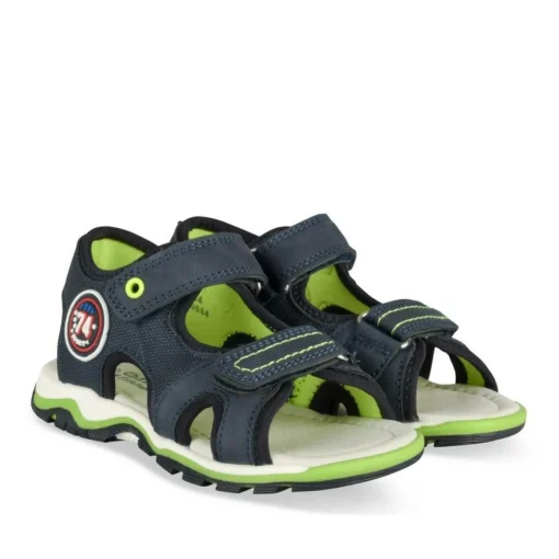 Sandales Sport MARINE Garçon Motif Multicolore Scratch