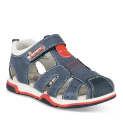 Sandales Sport MARINE Garçon Motif Uni Scratch